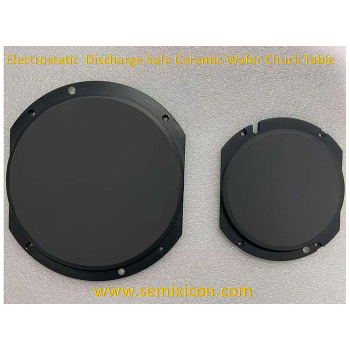ESD Safe Porous Ceramic Vacuum Wafer Chuck