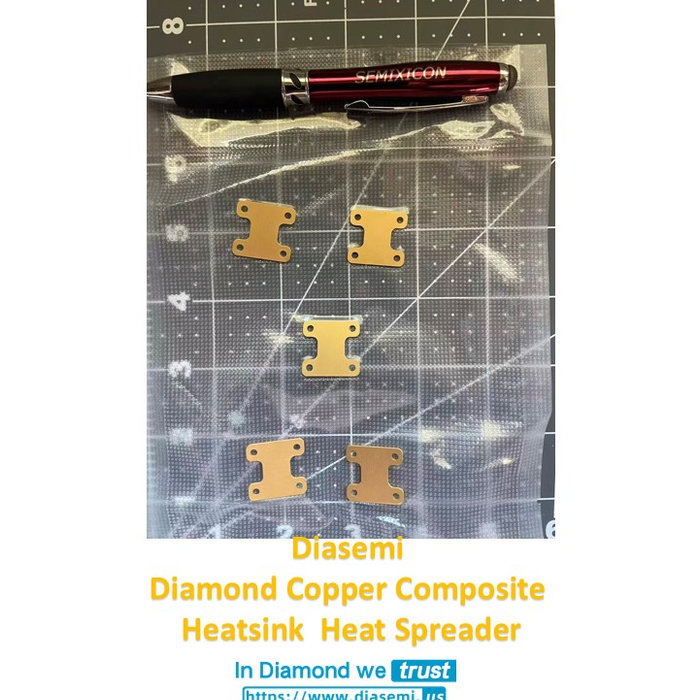 Copper Diamond Composite Heatsink  Semixicon Diasemi