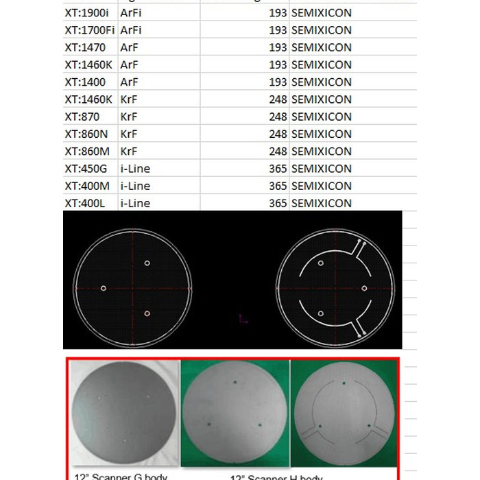 ASML Scanner Pin Chuck