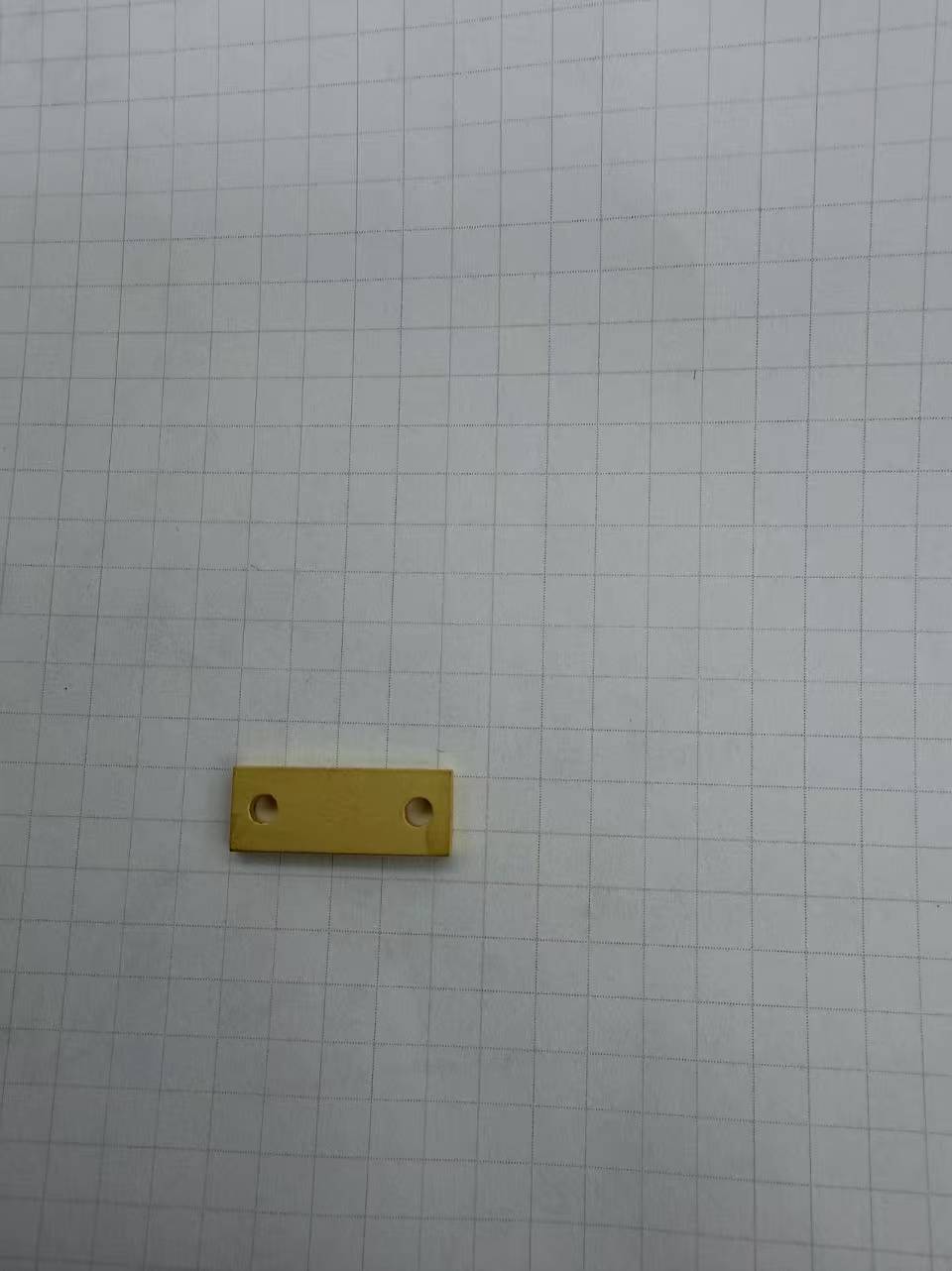 Diamond copper composite gold plated