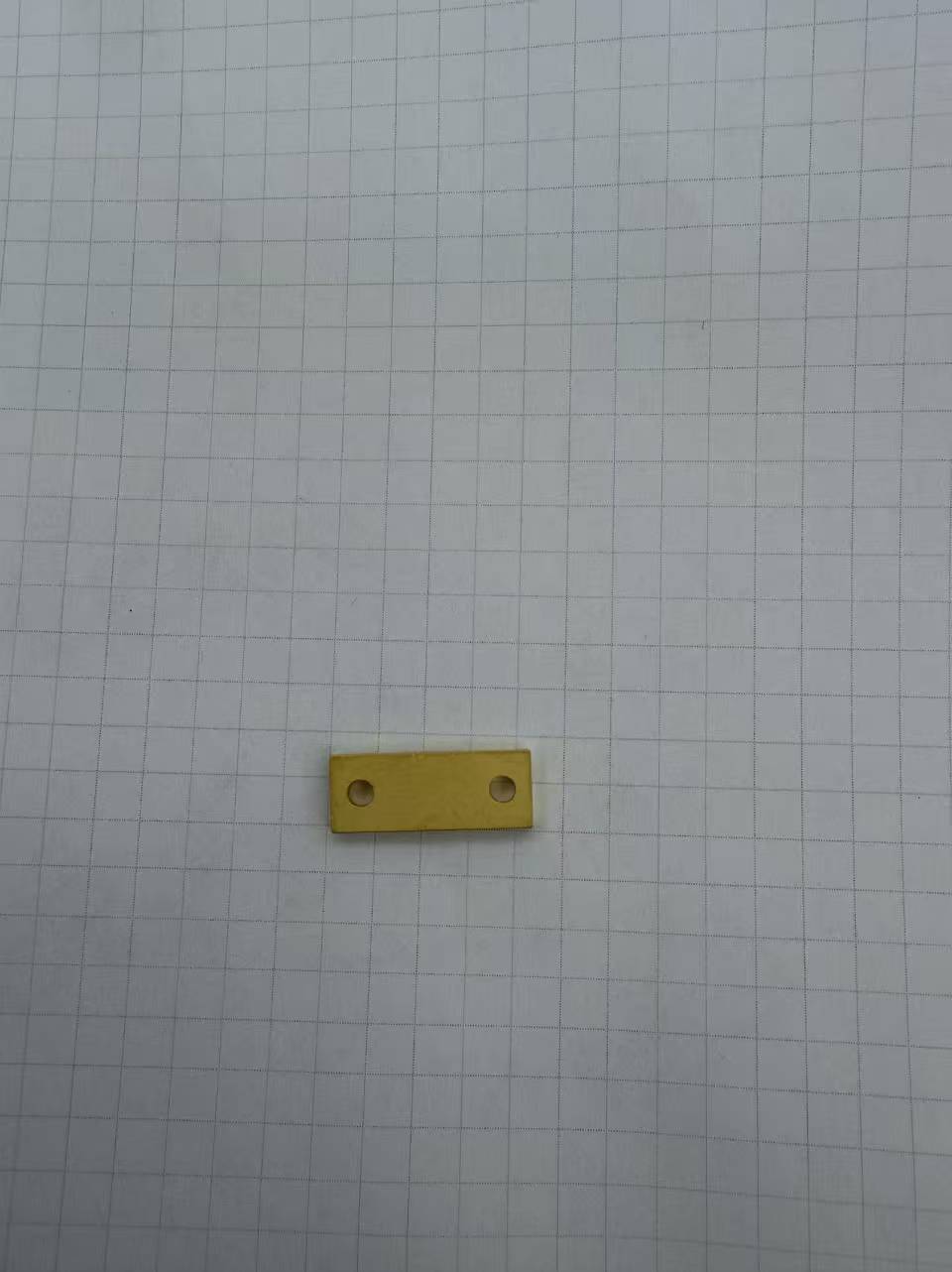 Diamond copper composite gold plated