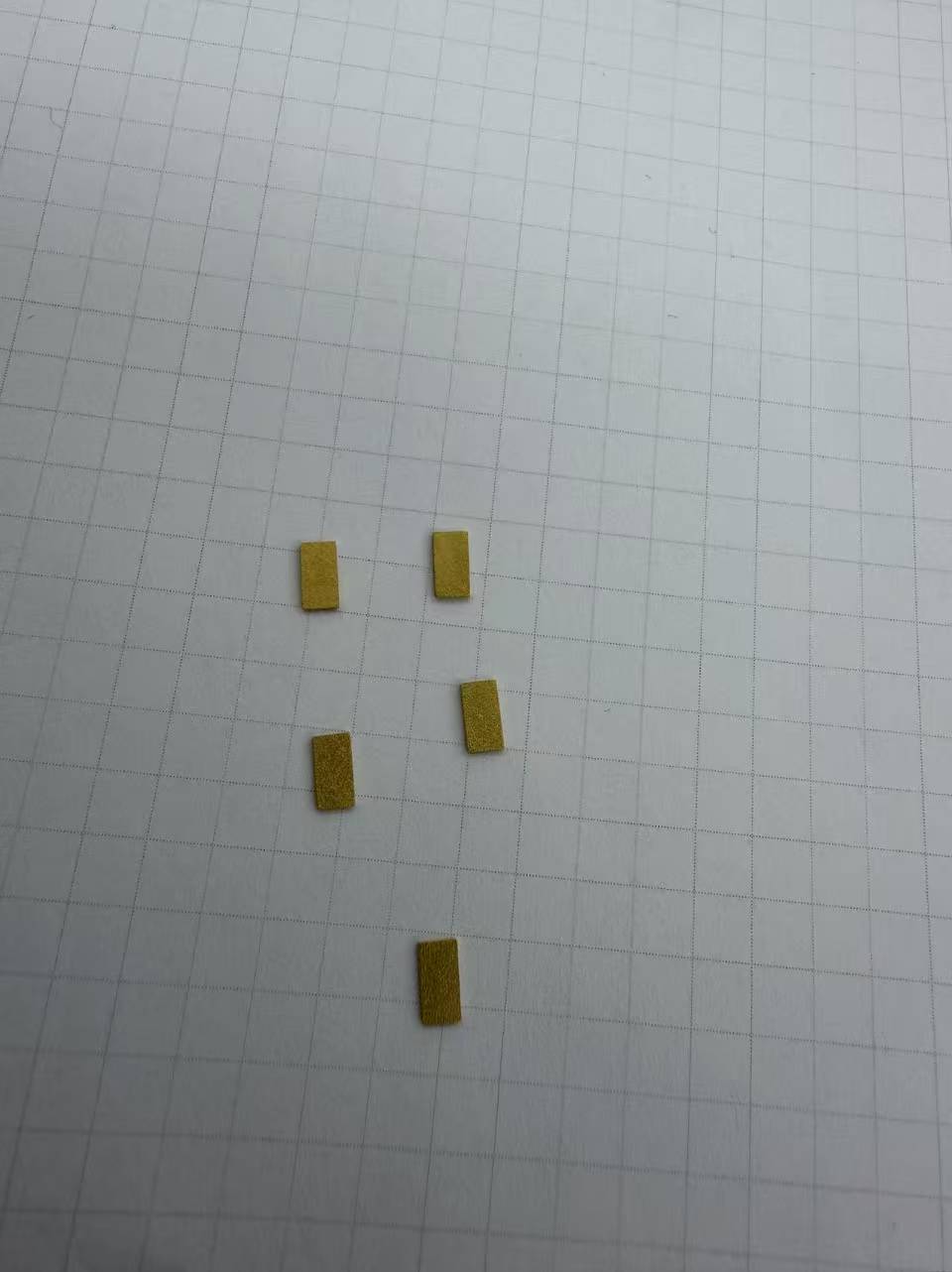 Diamond copper composite gold plated