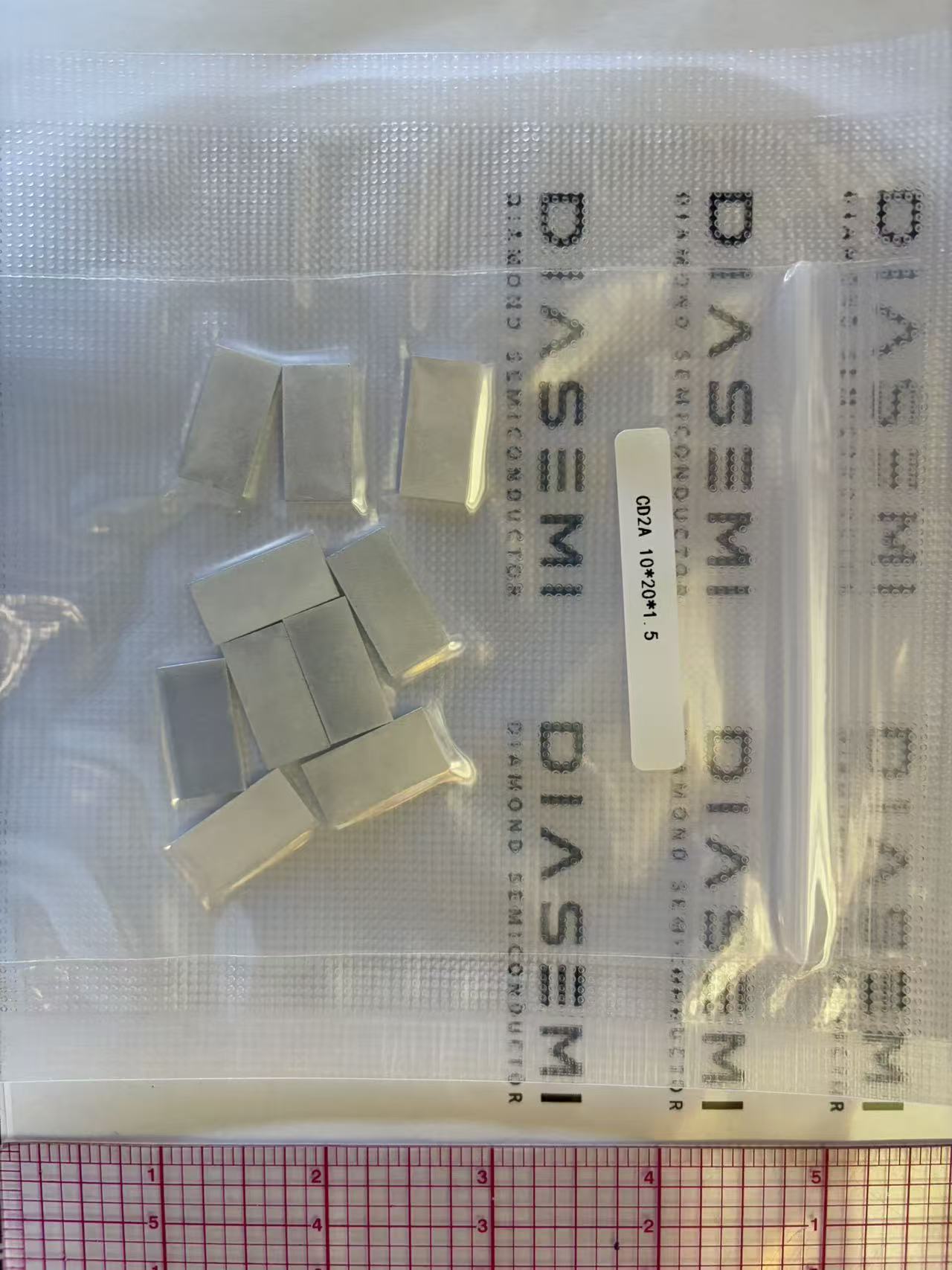 10x10x1.5mm diamond copper composite silver coated