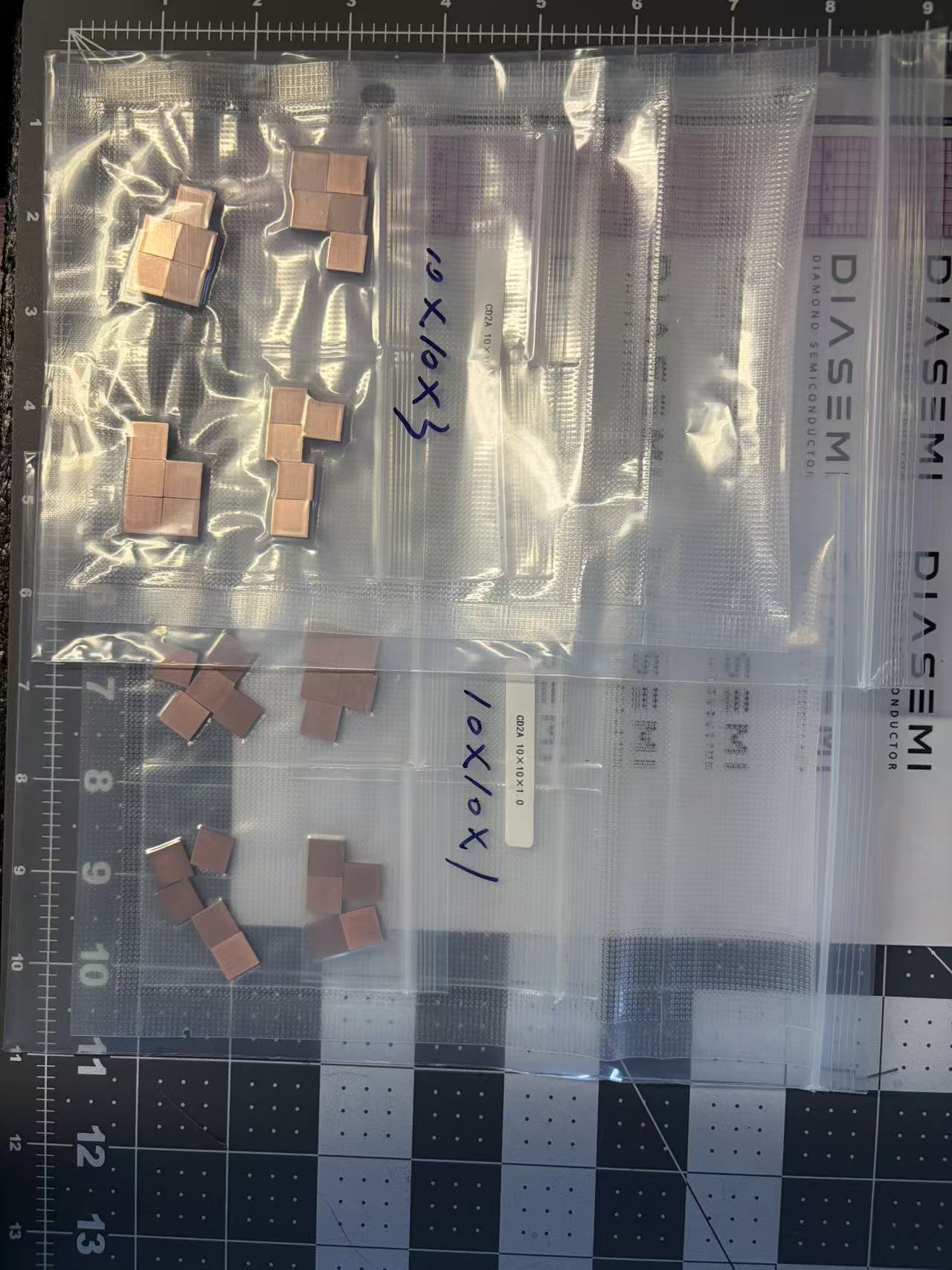 Diamond copper composite heat sink