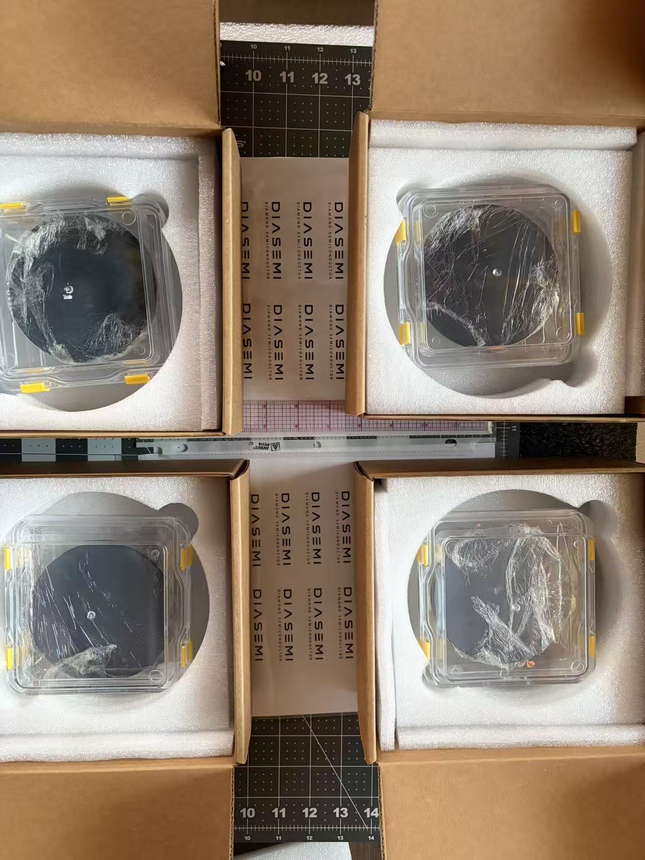 CVD diamond coated silicon wafer
