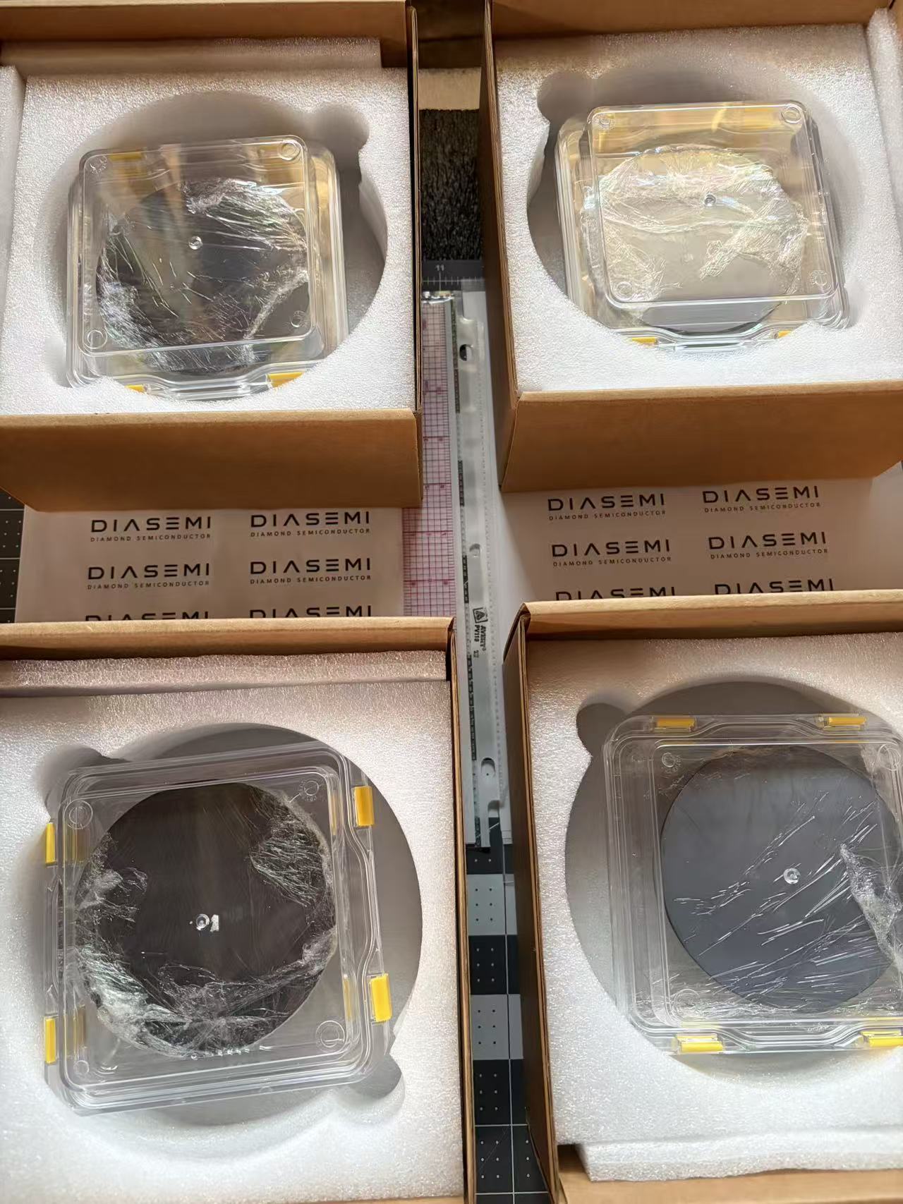 CVD diamond coated silicon wafer
